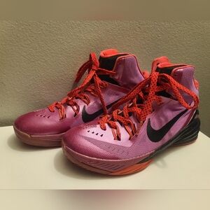 Nike hyperdunk high top athletic sneakers